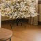 12ft Pre-Lit Flocked Noble Fir Christmas Tree 2-in-1 White & Multi Twinkling LED